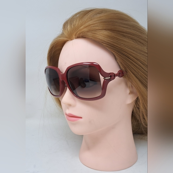 Gucci Womens Marina Chain Sunglasses Red Vintage Y2K GG3597/F/S  3GQJD 58-16-115 - Picture 5 of 16